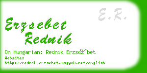 erzsebet rednik business card